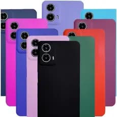 Capa Capinha Case Moto Motorola G04/G14/G24/G34 Silicone Aveludada Protetora Colorido