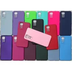 KIT Capinha Case Capa + Película Xiaomi Redmi Note 11/Note 11s 4G Silicone Aveludada Proteção de Câmera Colorida
