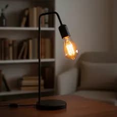 Luminária de Mesa Abajur L Bivolt  Moderno Cabeceira Industrial Quarto Sala Decoração