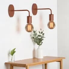 Luminária Arandela de Parede Vintage Uno joy Retro Moderno Lustre Vintage Aramado E-27