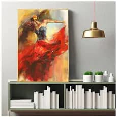 Quadro Decorativo Dança Colorido 60x40 premium