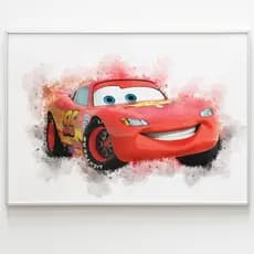Quadro Decorativo Infantil Disney Carros relampago  Filme 60x40 premium