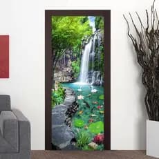 adesivo para porta vista cachoeira 83x213