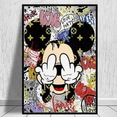 Quadro placa decorativa Mickey Mandrake 20x30 Alta Qualidade 4k