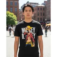 Camiseta Masculina One Piece Luffy Anime Pirata Unissex Adulto