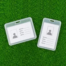 Porta Cartão Crachá Rígido Photocard Holder Transparente Rígido Dupla Face Vertical Passe Livre