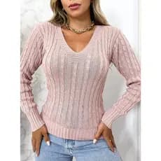 transinha blusa tricot manga longa