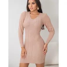 vestido sueter tricot linha modao manga longa gola v trancinha inverno