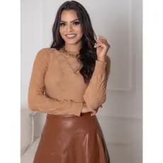 sueter tricot modal blusa basica