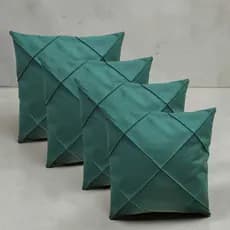 Kit 4 Capas de Almofada Drapeada Premiun 45x45cm