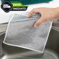 12 Pcs Pano De Limpeza De Arame Metálico Malha Não Oleosa Fogão De Cozinha Prato & Panelas