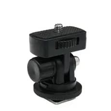 Sapata Articulável Inclinável 180 Graus Para Suporte Celular Flash Led Ring Light