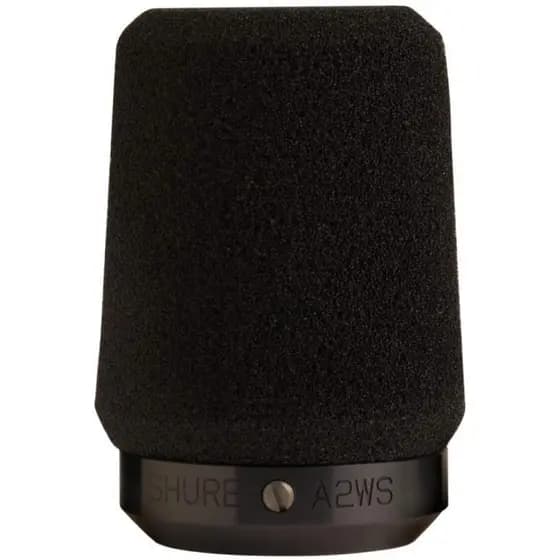 Pára-brisas Shure A2WS-BK em espuma preta p/ microfones da série 545 e SM57 Original
