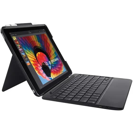 Capa Logitech Slim Combo Com Teclado Iluminado Para iPad Pro 10.5´ Preto - 920-008376