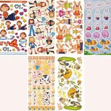 Papel Papeis para Decoupage Scrapbook Vários Temas para Colagem para Artesanato em Geral Tamanho da Folha 27.5 x14 cm