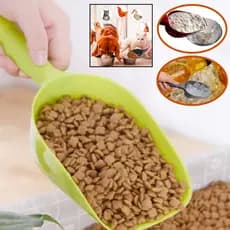 Pá Colher Concha Pegador Dosadora Resistentes Multiuso Para Ração de Pets Cereais Grãos Gelo Farinhas Pá para Ração Pets