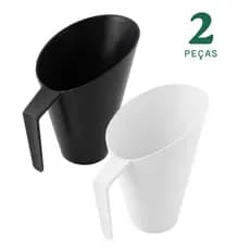 2x Concha Dosadora Pá Medidora Multiuso para Ração Temperos Cereais Grãos Sabão em Pó Farinhas 150 ml - Kit com 2 peçass