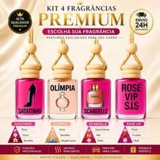 Cheirinho Aromatizante Automotivo 10ml de Pendurar  Escolha sua Fragrância
