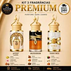 Cheirinho Árabe Feminino para Carro Aromatizador Perfume Ideal Uber