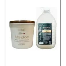 Kit Profissional Mandioca Lissé Shampoo 5L Máscara 2,5kg Brilho e Crescimento