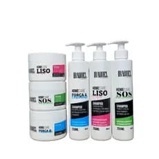 Kit Cronograma Iraquel (Kit força e crescimento + Kit S.O.S + Kit Liso Perfeito) 250g