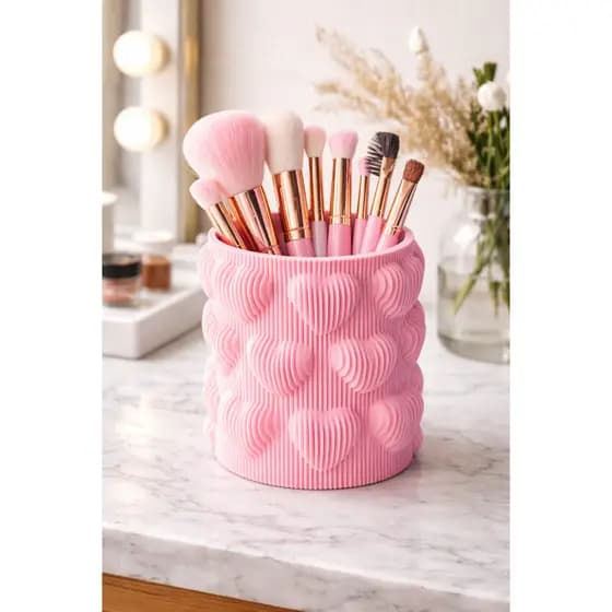 Porta Pincéis de Maquiagem Organizador de Maquiagem Suporte para Pincéis Cosméticos Bancada Penteadeira Batom organizaçã