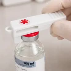 Quebra Ampolas Profissional com Abridor de Frascos Multidoses | Segurança e Praticidade