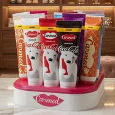 Organizador Premium para Lip Balm e Carmed | Porta Gloss QUADRADO Decorativo Estilo Clean Girl