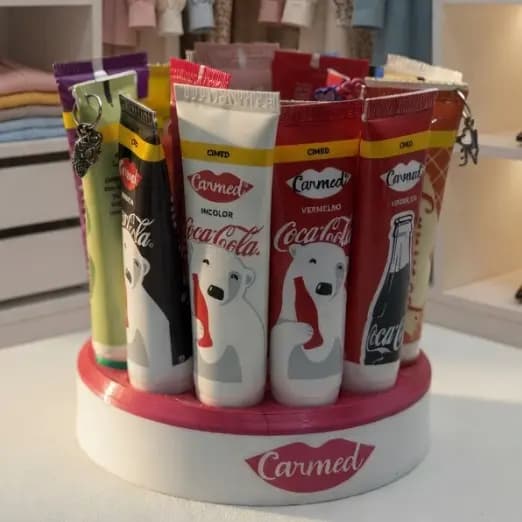Organizador Premium para Lip Balm e Carmed | Porta Gloss Decorativo Estilo Clean Girl