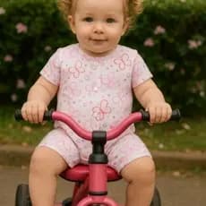 Macacão Curto Bebê Infantil Banho de Sol Menina  P M G GG