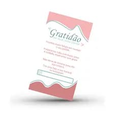 Cartão de Agradecimento ao Cliente Gratidão Instagram - 100 unidades