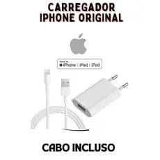 🔌 Carregador Iphone original ⚡ 📱 Compatível com  iPhone 5 ao 14 e iPad