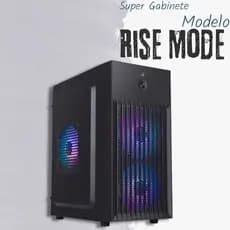 🔥 Gabinete Rise Mode X1 Black Gamer 💻🖤 3 Fans RGB Inclusos 🌈 Alta Performance ⚡ Fan Traseira 🔧💨