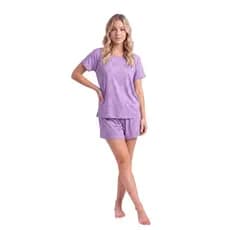 Short Doll Feminino Manga Curta Com Short Confortável Para Dormir E Ficar Em Casa Leve Macio Dia Dia