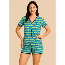 Camisola Feminina Alça Fina Curta Confortável Para Dormir E Ficar Em Casa Leve Macia Uso Adulto Casa