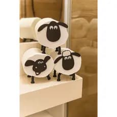 Suporte de Papel Higiênico Shaun Ovelha Carneiro Decoração de Banheiro