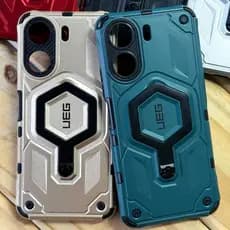 Capa Capinha Antichoque Premium com suporte 360 para Xiaomi Redmi 13C e Xiaomi Poco C65