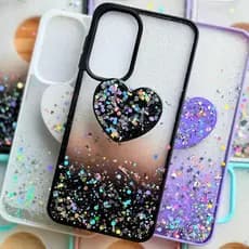 Capa Capinha com suporte de coração para Samsung Galaxy A06 / Galaxy A07 / Galaxy A17 A26 / Galaxy A36 A56