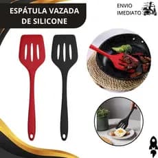 3/2/1 Espátula de Silicone Vazada Resistente ao Calor Utensílio para Panela Antiaderente