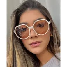 Óculos De Sol Femininos Retrô Redondos Oculos UV400 Vintage Ao Ar Livre