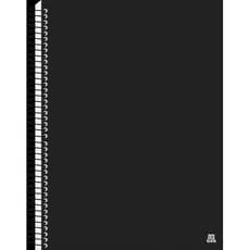 Caderno Universitário 1 Matéria 70 Folhas Preto Papel 90g Alta Qualidade Uso Escolar Estudante