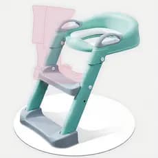 Troninho Redutor Reforçado Com Assento Para Vaso Sanitário Infantil Com Escada Para Desfralde