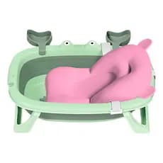 Banheira Bebê Vitoriana Infantil Dobrável Com Cama Flutuante