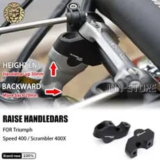 Para Triumph Speed 400 Scrambler 400X 2024 Acessórios Da Motocicleta Speed400 Scrambler400X Premium Pull-Back Guiador Ri