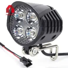 48V Scooter Elétrico LED Luz Dianteira Alto Brilho Com Chifre E-Bike Lâmpada De Poupança Energia Acessórios Ciclismo