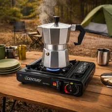 Fogareiro Portátil Camping A Gás Butano Com Maleta Acendimento Automático Economico