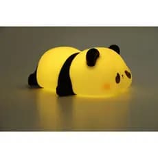 Luminária LED Panda Silicone Fofo Quarto Infantil Bebê Decoração