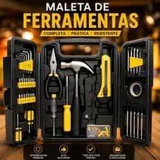 Kit Jogo De Ferramentas Completo 200 Pcs C/Soquetes Chaves Maleta Caixa De Ferramentas Completa