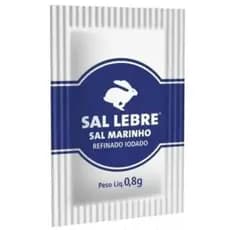 Sal Marinho Refinado Lebre Sachê 0,8g Com 50 Unidades