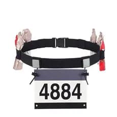 Cinto Porta Numero Para Corrida Triathlon Ciclismo Carbo Gel